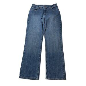 Lee Riders Blue Denim Straight Leg Midrise Jeans Womens size 12M